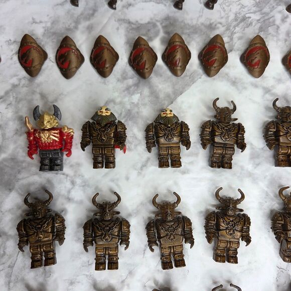 Mega Bloks Krystal Dragons Fire Ice 59 piece Mini Figure Horse Weapon Parts Lot - Picture 4 of 9